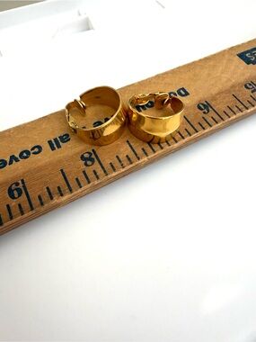 Vintage Gold Tone ClipOn Earrings